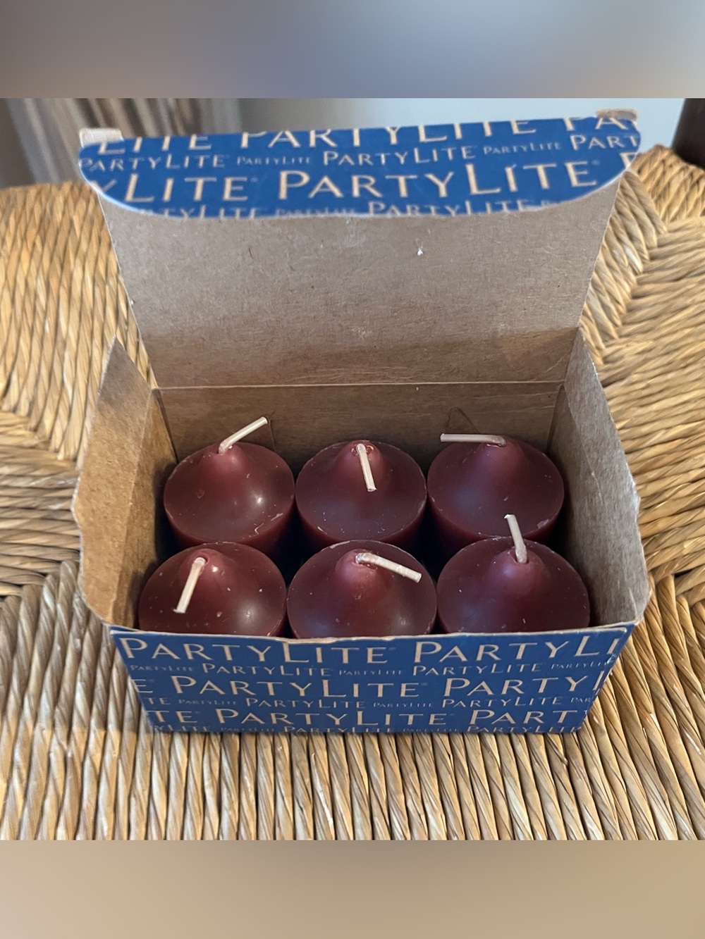 PartyLite Mulberry Votive Candles - Box of 6 - NIB Retired Scent